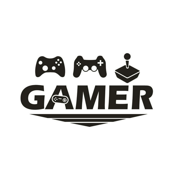 kjfeif GamerHome Decor Wall Sticker Decal Bedroom Vinyl Art Mural for Teen Kids Boys Playroom Bedroom Home Decor for Xmas Decorations, Holiday Party Indoor Decor