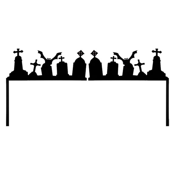 kjfeif Halloween Door Frame Decoration, Halloween Door Corner Halloween Door Corner Sign Decoration Double Door Angle Sign Metal for Halloween Decor