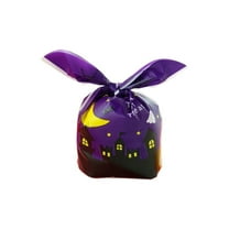 kjfeif Halloween Gift Bag,48Pcs/Bag Halloween Bags Halloween PE Candy Bags for Trick or Treating Halloween Goodie Bags Candy Bags for Party Supplies,5.31" x 8.66"/Pcs