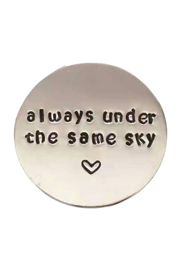 Hand Stamped Personalized Heartfelt Pocket Charm, Custom Engraved Necklace Pendant for Mom Grandma, Unique Birthday Valentines Day Keepsake Jewelry Gift