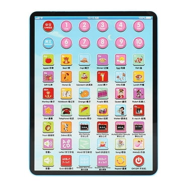 kjfeif Learning Tablet With ABC/Words/Numbers/Games/Music Interactive Educational Electronic Learning Pad ToysPreschool Children Toys Toddler Gifts , Party Favors