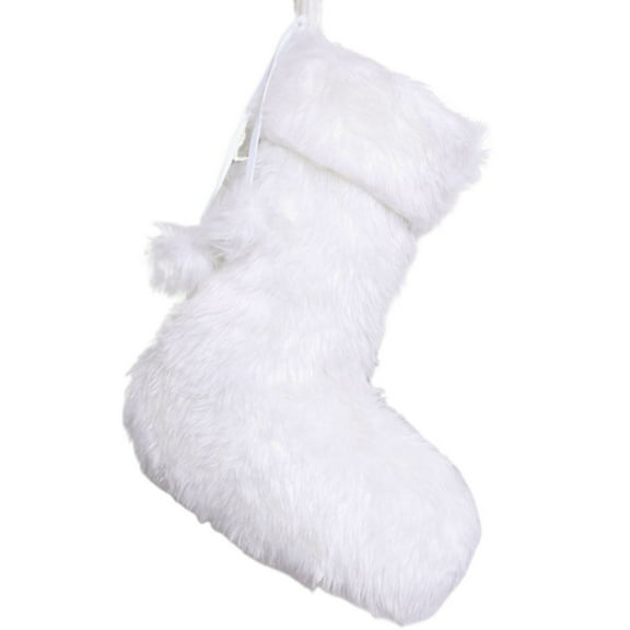 kjfeif New Christmas Stockings Brown Rustic Neutral Farmhouse Fireplace Hanging Decorations Plush with Tassel Soft Xmas Stocking for Large Family , Christmas Stocking Stuffers Gifts