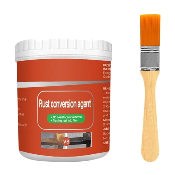 kjfeif New Converter for Remover for Removal Converter Metallic Paint Water Based Remover With Brush, Multi-Functional Car Metallic Paint Anti-Rust Chassis Universal Rust Converter Gel with Brush