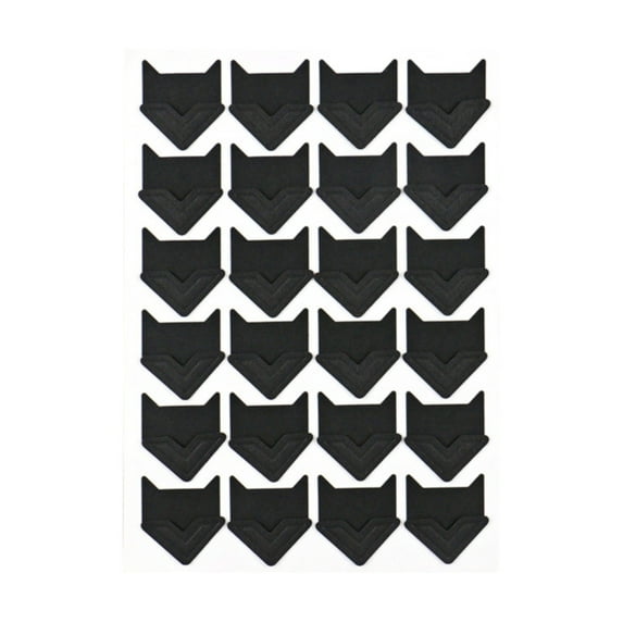 kjfeif Photo Corners Adhesive for DIY Photo Album Journal Cowhide Photo Album Accessories Vintage Stickers Edge Leather Color Adhesive DIY Photo Corners
