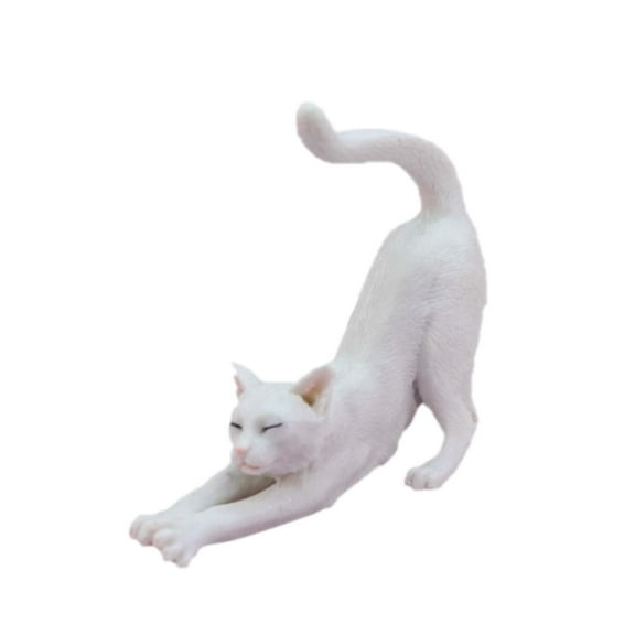 kjfeif Plants Bulk Car Flower Decoration Pot Micro Cute Simulation Landscaping Cat Resin Decoration & Hangs for Indoor Plants