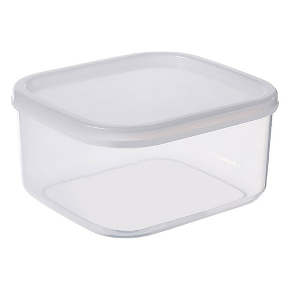 kjfeif Plastic Stackable Box Food Storage Container Box- for Kitchen, Pantry, Cabinet, Fridge/Freezer - Deep Organizer Box for Snacks, Produce- Clear