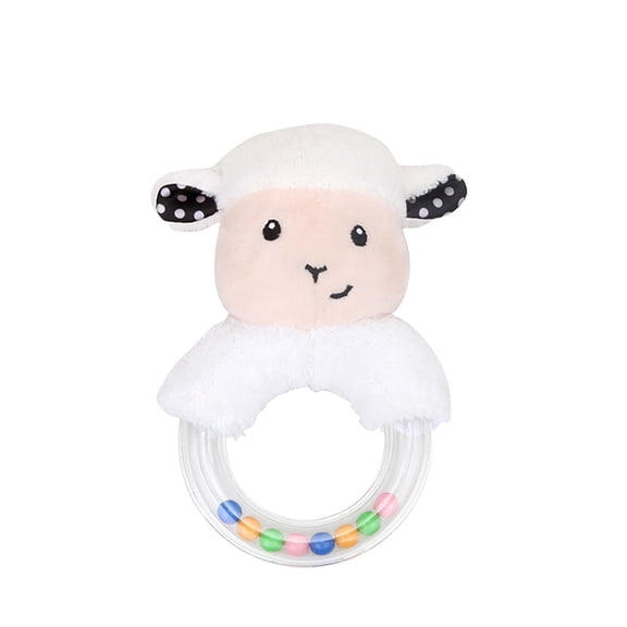 kjfeif 2025 New Plush Baby Soft Rattle Toys, Fabric Ring Rattles Shaker Handbells Early Development Hand Sensory Toys Stuffed Animal for 6 9 12 Months and Toddler Boy Girl Bir