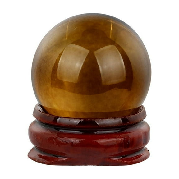 kjfeif Polar Jade Quartz Crystal Sphere 30mm / 1.2" Diameter, for Decoration, Healing, Meditation, Scrying Mirror, Feng Shui, Hand-made (30 mm)