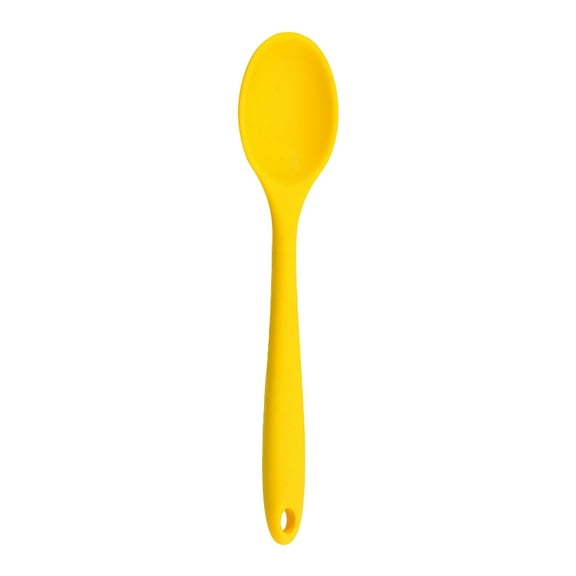 kjfeif Premium Food Grade High Temperature Silicone Small Spoon Dense Mixing Spoon Auxiliary Food Spoon Students and Children Feeding Spoon Eating Spoon, Suitable for Kitchen Restaurant Hotel