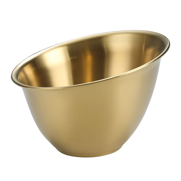 kjfeif Premium Vegetable Bowl Food Grade Stainless Polished Large Capacity Tableware Solid Hot Pot Restaurant Salad Lettuce Bucket Kitchen, Suitable for Travel Kitchen Restaurant Hotel