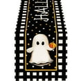 thumbnail image 1 of kjfeif Pumpkins Black Cat Spooky Hall-oween Table Runner, Moon Kitchen Dining Table Decoration for Home Party Decor, 1 of 7