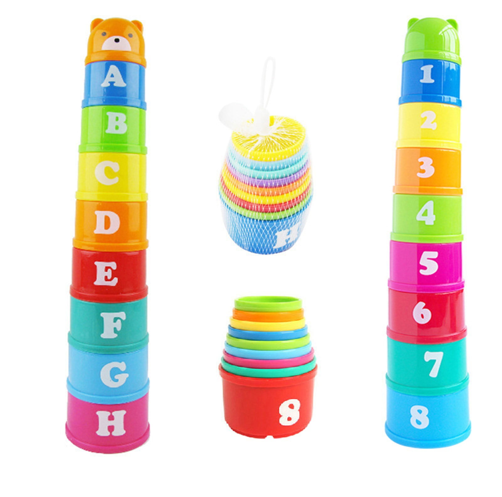 Sesame Street Oscar the Grouch Stacking Cups Infant Learning Toy Unisex Walmart