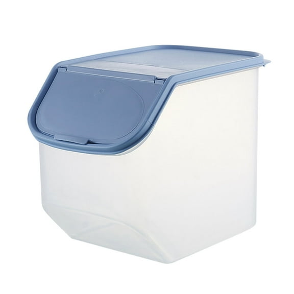 kjfeif Rice Preservation, Insect Proof, and Moth Proof Flip Cover, Storage Box for Miscellaneous Grains, Snacks, and Storage Items(9.84×7.40×8.86Inch）