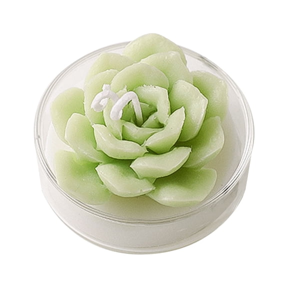 kjfeif Rose Flower Shaped Scented Candle Handmade Aroma Soy Wax Decorative Candle Table Photo Prop Birthday Gift Prefect for Boosting Bath,Mother's Day Glass Candle
