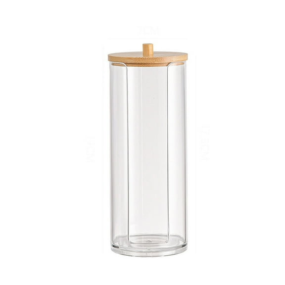 kjfeif Small Compact Disposable Paper Cup Dispenser, Mouthwash Rinsing Cups Storage Holder for Bathroom Vanity Countertops, Makeup Table, Powder RoomLumiere Collection, Clear/Brushed Chrome