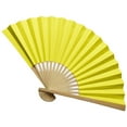 thumbnail image 1 of kjfeif Solid Color Paper Fans, Handheld Folding Fans Foldable Bamboo Fans Japanese Chinese Style for Wedding DIY Crafting Wall Decoration Party Favors, 1 of 4