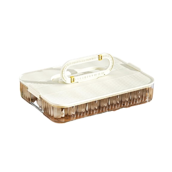 kjfeif Storage Box with Lid for Freezer Practical Dumpling Freezing Container Efficient and Space Saving Food Organizer