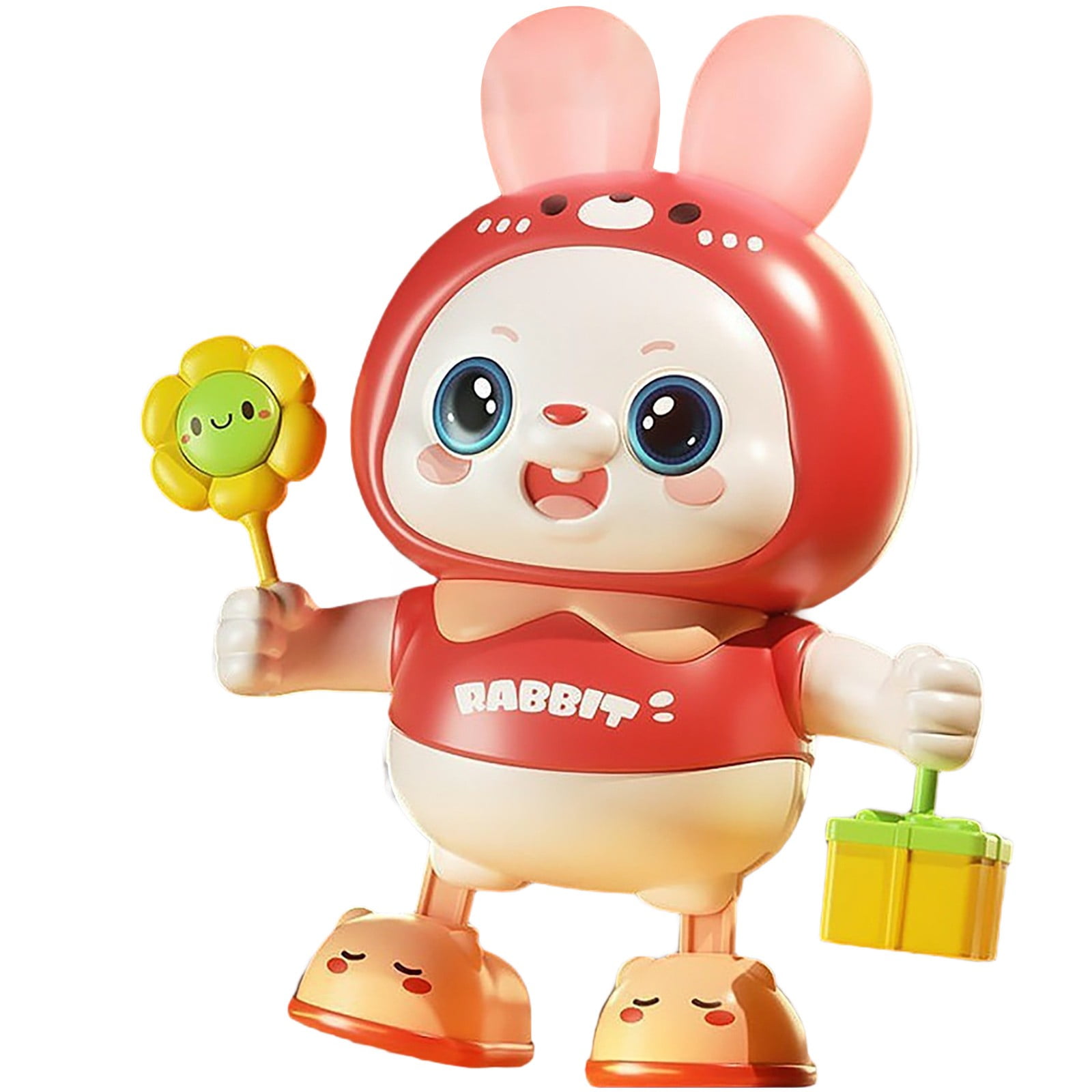 kjfeif Unique Design 48 Songs Baby Toy Rabbit Head Up Training Singing ...