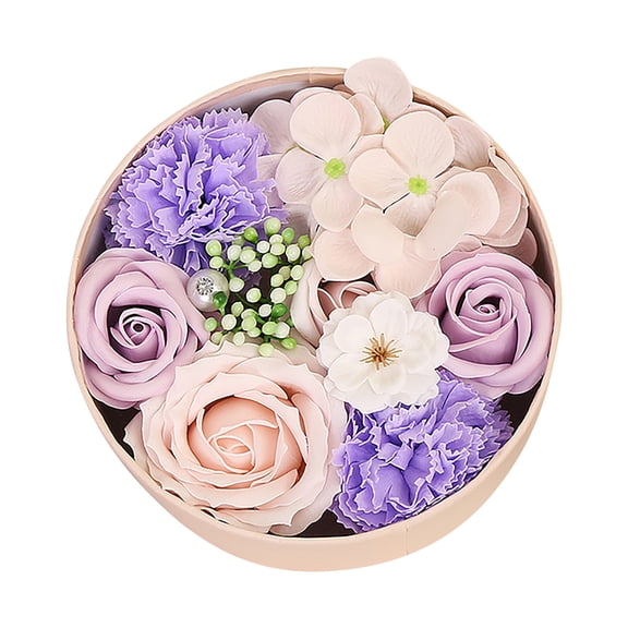 kjfeif Valentine's Day DIY Soap Flower Gift Rose Box Bouquet Wedding Home Festival Gift for Anniversary Valentine's Day Birthday Gifts Wedding Bridal Bouquets Centerpiece Party Home Decor