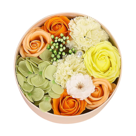 kjfeif Valentine's Day DIY Soap Flower Gift Rose Box Bouquet Wedding Home Festival Gift for Anniversary Valentine's Day Birthday Gifts Wedding Bridal Bouquets Centerpiece Party Home Decor