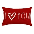 thumbnail image 1 of kjfeif Valentines Day Lumbar Pillow Covers 12X20 Inch Red Heart Valentine's Day Decorative Rectangular Pillow Cases Cute Holiday Throw Pillows Home Decor for Sofa Porch Couch Outdoor, 1 of 6