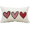thumbnail image 1 of kjfeif Valentines Day Lumbar Pillow Covers 12X20 Inch Red Heart Valentine's Day Decorative Rectangular Pillow Cases Cute Holiday Throw Pillows Home Decor for Sofa Porch Couch Outdoor, 1 of 6