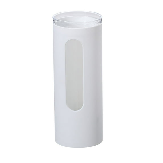 kjfeif Water Cooler Cup Dispenser, Pull Type Cup Holder Fit 3oz - 5oz Small Bathroom Disposable Cups, Adhesive Wall Mounted Cup Dispenser