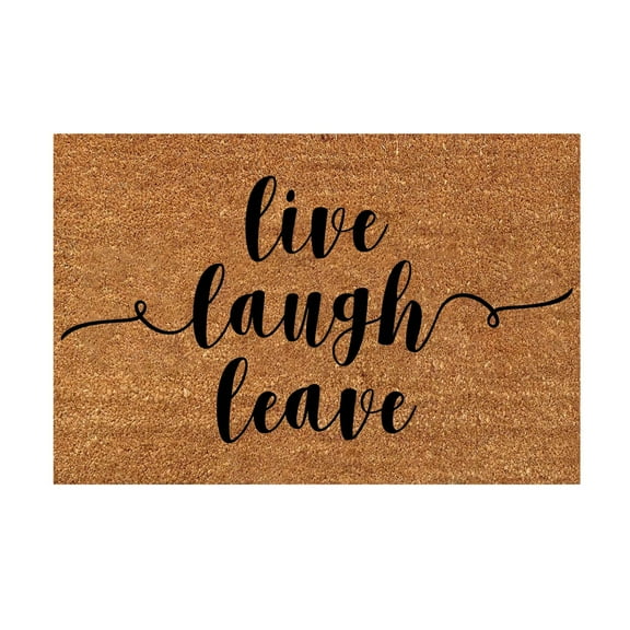 kjfeif Welcome Carpet,Coir Doormat Front Door Mat New Home Closing Housewarming Gift Please Leave Funny (23.62*15.75'')