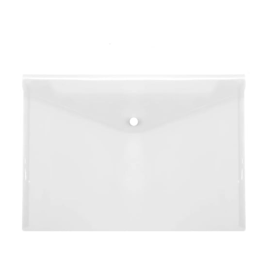 kjfeif kjfeif 12 Pcs File FoldersPlastic Envelopes ClearTransparent A5 Letter Size Poly Envelopes Folders with Snap Closure for School Supplie(13.1*9.3 Inches)