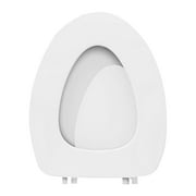 kkbbma Under 1$ Soft Toilet Seat Oval Toilet Seat,Soft Elongated Vinyl Toilet Seat Soft Vinyl Cover With Comfort Foam Cushioning - Fits All Standard Size Fixtures - Easy To Install
