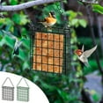 thumbnail image 1 of kkbbma under $5 1Pcs Suet Bird Feeder, Suet Bird Feeder Cage for Outside Hanging,Metal Bird Feeder for Suet Cakes Mealworm,Wild Bird Feeding Station for Backyard Garden, 1 of 9
