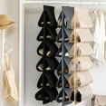 thumbnail image 1 of kkbbma under $5 3Pcs Hanging Shoe Organizer, Hanging Shoe Organizer for Closet, 12 Pocket Shoe Storage Bag, Rotating Hanger Clothes Storage, Space Saving Shoe Rack, Travel Over Door Shoe Holder, 1 of 9