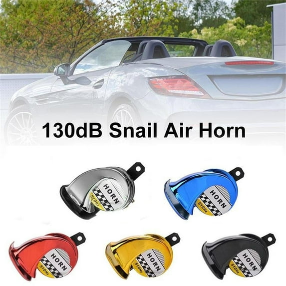 kkbbma under $5 5Pcs Air Horns, 12V Air Horn for Truck, High Sound Snail Horn for Motorcycle, Loud Car Horn Replacement, Universal Vehicle Air Horn, Heavy Duty Truck Horn