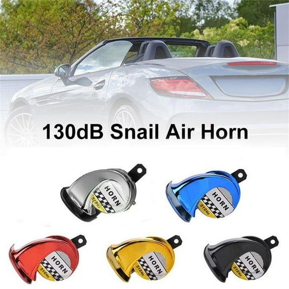 kkbbma under $5 5Pcs Air Horns, 12V Air Horn for Truck, High Sound Snail Horn for Motorcycle, Loud Car Horn Replacement, Universal Vehicle Air Horn, Heavy Duty Truck Horn