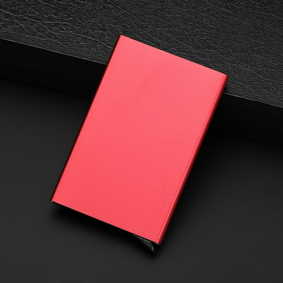 kkbbma under $5 Automatic Pop-up Card Wallet, Automatic Pop Up Credit Card Holder, RFID Blocking Metal Aluminum Alloy Card Case, Slim Wallet Business Card Holder, Pop-up Card Wallet, Card Protector