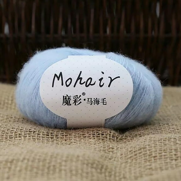 kkbbma under $5 Crochet Yarn, Acrylic Mohair Knitting Yarn, Hand Crochet Wool for Sweater Scarf, DIY Craft Chunky Yarn Bulk Skein, Crochet Thread for Blanket Hat, Soft Warm Knitting Wool Yarn