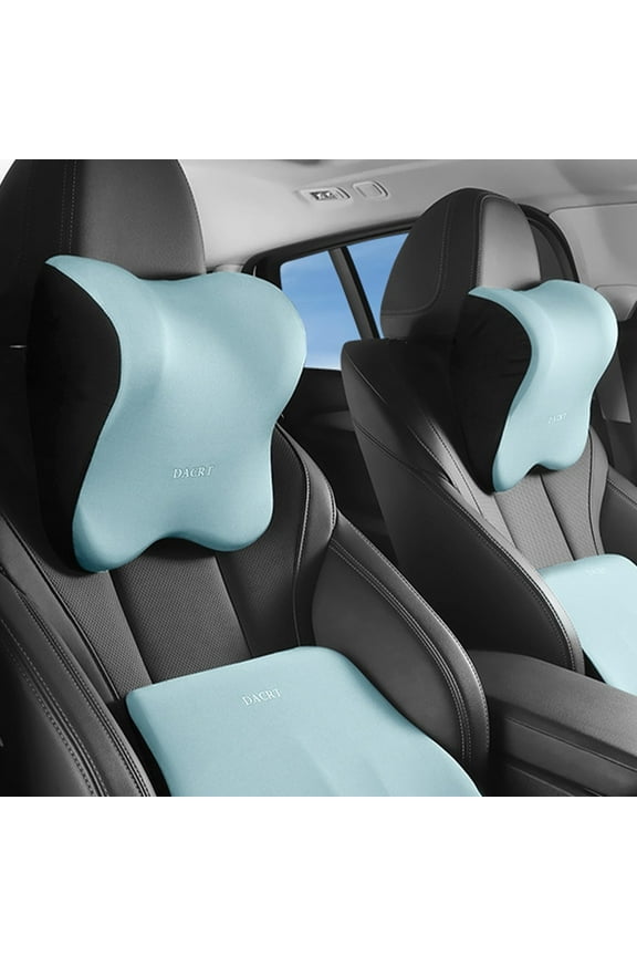 under $5 Foam Car Neck Pillow Support, Memory Foam Car Neck Pillow, Travel Headrest Lumbar Support, Breathable Car Seat Pillow, Relieve Stress Neck Pain, Comfortable Driving Sleeping Pillow