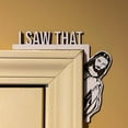 thumbnail image 1 of kkbbma under $5 Funny Jesus Door Corner Decor, Funny Jesus Door Corner Wooden Hanger Decor, Home Wall Cabinet Christian Religious Ornament, Novelty Apartment Room Decoration Gift, 1 of 1