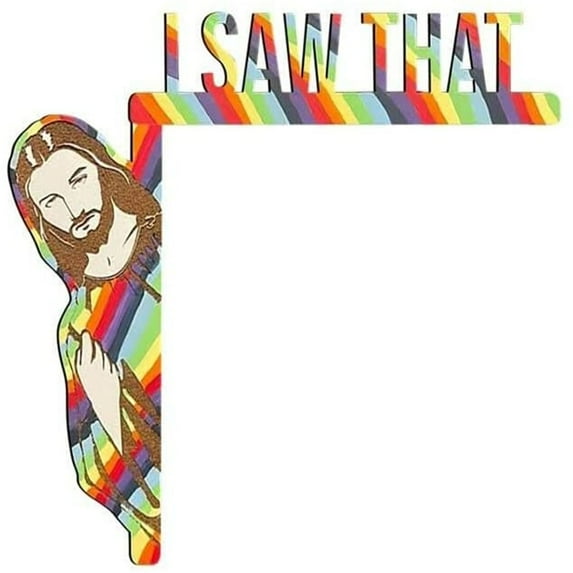 kkbbma under $5 Funny Jesus Door Corner Decor, Funny Jesus Door Corner Wooden Hanger Decor, Home Wall Cabinet Christian Religious Ornament, Novelty Apartment Room Decoration Gift