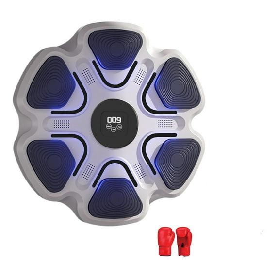 kkbbma under $5 Music Boxing Machine, Smart Bluetooth Music Boxing Wall Mounted Trainer, Upgraded Intelligent Rechargeable Punching Machine, Dynamic Light Effects Pressure Sensor Boxing Trainer