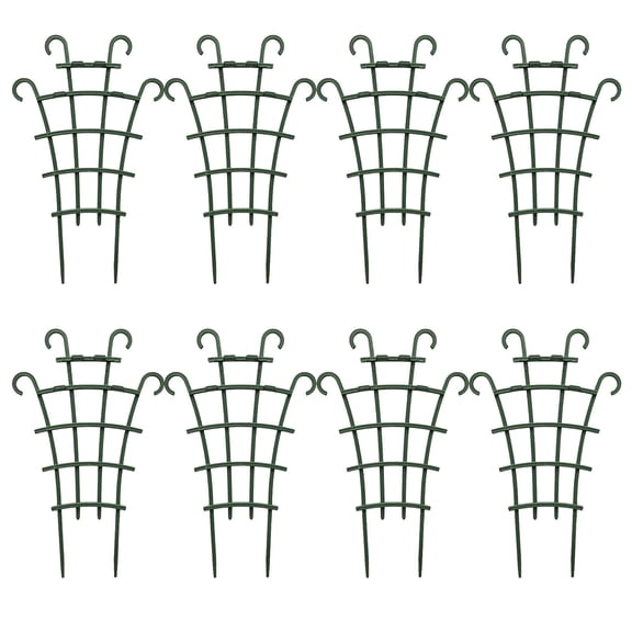 kkbbma under $5 Plant Climbing Support Frame, Climbing Plant Support Trellis, Iron Flower Stand Tomato Cage Frame, Garden Vine Plant Stake Holder, Adjustable Plant Creeper Support Rod