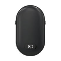 kkbbma under $5 Rechargeable Hand Warmers, Rechargeable Hand Warmer 5200mAh, Dual-Sided Heating Portable Handwarmer, Power Bank Hand Warmers, LED Display Electric Hand Warmer