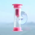 thumbnail image 1 of kkbbma under $5 Shower Timer, 3 Minute Mini Hourglass, Shower Teeth Brushing Timer, Suction Cup Sand Timer, Plastic Glass Sand Clock, Kitchen Game Exercise Timer, Desktop Countdown Timer, 1 of 3