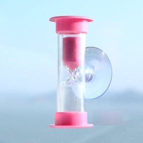 kkbbma under $5 Shower Timer, 3 Minute Mini Hourglass, Shower Teeth Brushing Timer, Suction Cup Sand Timer, Plastic Glass Sand Clock, Kitchen Game Exercise Timer, Desktop Countdown Timer
