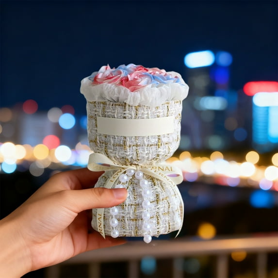 kkbbma under $5 Simulation Flowers, Simulation Rose Bouquet, Mini Artificial Rose Flowers, Valentine's Day Gift Bouquet, Wedding Bridesmaid Bouquet, Birthday Anniversary Flowers