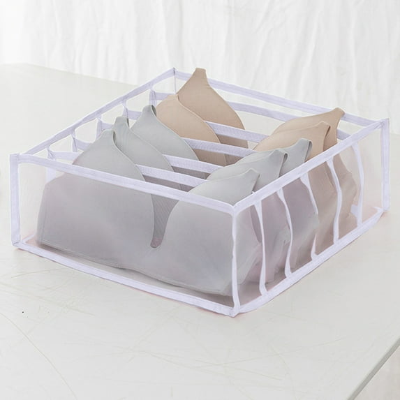 kkbbma under $5 Underwear Organizer, Foldable Bra Underwear Organizer Drawer Divider Storage Organizer for Underwear, Socks, Ties, Bras, Women Underwear Storage Compartment Box