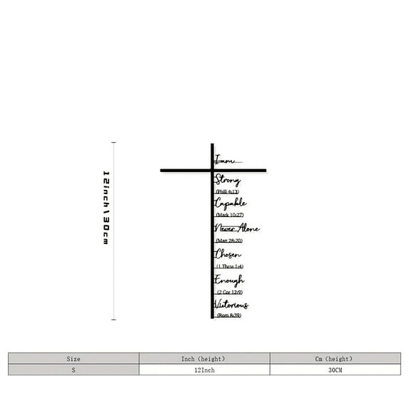 kkbbma under $5 Wall Cross Decor, Religious Wall Cross Decor,Scripture Verse Wall Art,Christian Home Decor Cross,Farmhouse Wall Cross Decoration,Inspirational Wall Hanging,Faith Based Home Decor