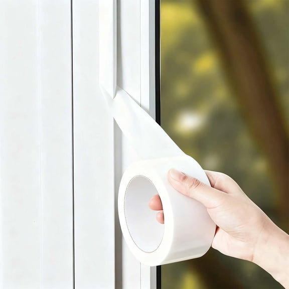 kkbbma under $5 Windproof Sealing Tape, Door Window Windproof Sealing Tape, Winter Cold Insulation Strip, Window Gap Sealer, Weather Stripping Tape, Adhesive Window Seal, Draft Stopper Tape