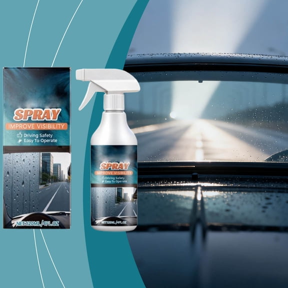 kkbbma under $5 Windshield Anti Fog Spray, 120ml Anti Fog Spray for Car Windshield, Interior Glass Defogger, Streak Free Anti Condensation Spray, Tinted Window Safe, Winter Driving Safety Spray
