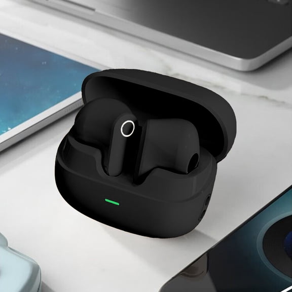 kkbbma under $5 Wireless Earbuds, Mini Wireless Bluetooth Earbuds, Noise Cancelling Semi In Ear Headphones, 80 Hours Playtime Sports Earphones, Bluetooth 5.4 Ultra Lightweight Earbuds